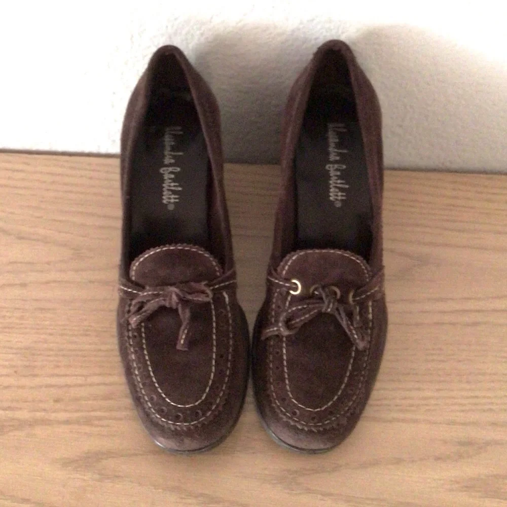 Vintage Alexandra Bartlett Wedge Loafers